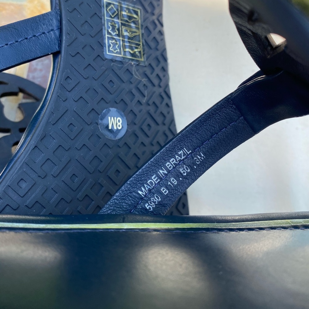 NWOB • Tory Burch Metal Miller Leather Sandals - Picture 7 of 16
